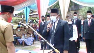 Berjalan Sukses, 11 Orang Perangkat Dusun Tebat Terpilih Resmi Dilantik oleh Rio Kadir