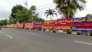 Woow Luarbiasa..Jelang Pelantikan DPD JOIN Bungo Dibanjiri Papan Bunga Ucapan