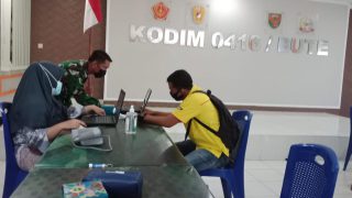 Gelar Serbuan Vaksinasi Tahap Tiga Begini Harapan Dandim 0416/BUTE