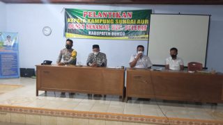 Usai di Ambil Sumpah Jabatannya Ini Yang Disampaikan Rio Dusun Senamat Kepada Perangkat Dusun Yang Baru Dilantik