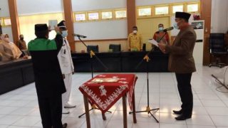 Handi Fauzan Rio PAW Dusun Pasar Lubuk Landai Resmi Dilantik Oleh Bupati Bungo