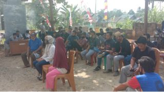 Warga Dusun Senamat Antusias Sambut Vaksinasi Covid-19 Dikantor Rio Dusun Senamat