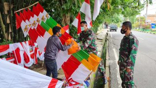 Moment HUT RI ke 76,Kodim 0416/ Bute Bagikan Paket Sembako
