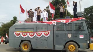 Buat Gebrakan Baru,Kapolres Bungo Hentikan Kendaraan Untuk Peringati Detik-detik Proklamasi