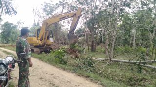 Hari Pertama Pra TMMD Ke-112 Kodim 0416/Bute Terjunkan Alat Berat