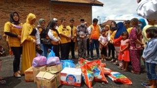 Kunjungi Korban Musibah Kebakaran,Keluarga Besar Partai Hanura Bungo Beri Bantuan Paket Sembako