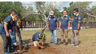 Sambut HUT RI Ke-76,Pengurus Karang Taruna Kabupaten Bungo Lakukan Penanaman Bibit dan Beri Bantuan Kepada Korban Kebakaran