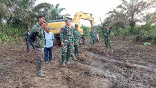 Dandim 0416 Bute Cek Pembukaan Jalan Baru di Lokasi TMMD