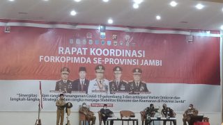 Bupati Bungo Sambut Kedatangan Gubenur Jambi Dalam Rangka Rakor Forkopimda Se-Provinsi Jambi