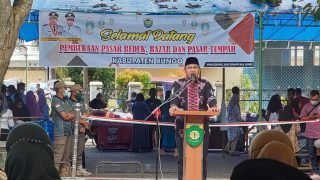 Bupati Bungo Bersama Unsur Forkopimda Buka Secara Resmi Pasar Bedug,Bazar dan Pasar Tumpah