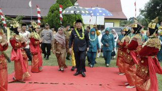 Pelantikan Sekaligus Pengukuhan Gelar Adat Rio Terpilih Dikecamatan Pelepat Ilir Berlangsung Sukses