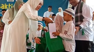 Gelar Baksos Dalam Rangka Anniversary Athaya Garden Ke-2 Begini Ungkapan Brigpol Maidani Kepada Ratusan Anak Yatim dan Dhuafa