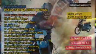 Rebut Piala Ketua DPRD Bungo,Dua Crosser Nasional Turut Meramaikan Event Inabold Blite Auto Supertrack Championship 2022