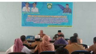 Perkuat Kapasitas LPM Dusun,Dinas PMD Bungo Gelar Sosialisasi Pembentukan LPM Tahun 2022