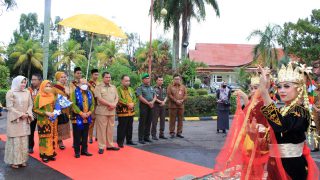 Bupati H.Mashuri Bersama Ketua TP-PKK Bungo Sambut Kunker Ketua Pengadilan Tinggi Provinsi Jambi