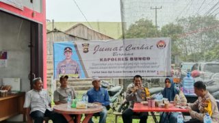 Jumat Curhat Bersama Kapolres Bungo,Warga BTN Lintas Asri Keluhkan Permasalahan Banjir Yang Sering Terjadi