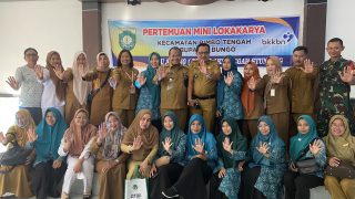 Perkuat Upaya Penurun Stunting,Kecamatan Rimbo Tengah Melaksanakan Pertemuan Mini Lokakarya Dalam Tema Bungo Aksi Cegah Stunting