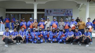 Bupati Bungo H.Mashuri SP.ME Lepas Ratusan Kontingen Kabupaten Bungo Ikuti  Porprov Jambi Ke XXIII
