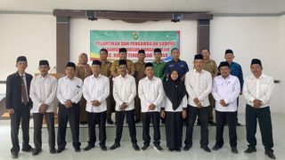 Camat Rimbo Tengah Hadiri Pelantikan dan Pengambilan Sumpah Perangkat Dusun Sungai Buluh di Kecamatan Rimbo Tengah