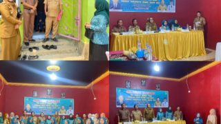 Sambut Kedatangan Tim Penilai Lomba PHBS,Pemdus Tanjung Menanti Optimis Raih Hasil Yang Maksimal