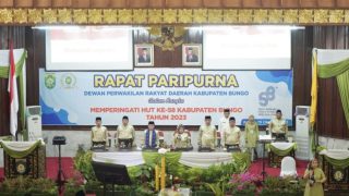 DPRD Gelar Rapat Paripurna Dalam Rangka HUT Kabupaten Bungo Ke 58 Tahun 2023