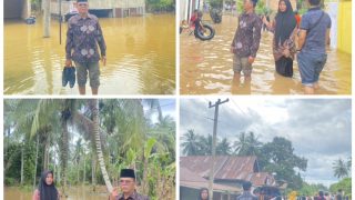 Tinjau Lokasi Banjir di Dusun Tanah Tumbuh,Rio M.Saleh Himbau Warganya Tetap Waspada dan Berhati-hati Dalam Kondisi Banjir