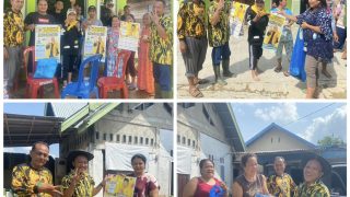 Ringankan Korban Banjir,Ketua AMPG Bungo Sekaligus Caleg Dari Partai Golkar Beri Bantuan Kepada Korban Banjir
