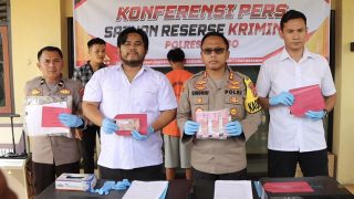 Dua Orang Pemuda Pelaku  Pengedar Uang Palsu Berhasil Dibekuk Polres Bungo