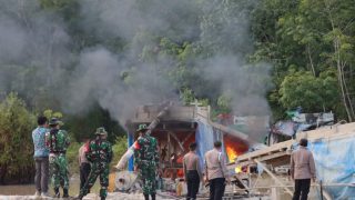 Berantas Peti,Kapolres Bungo Bersama Dandim 0416/Bute Menertibkan Peti di Sungai Buluh