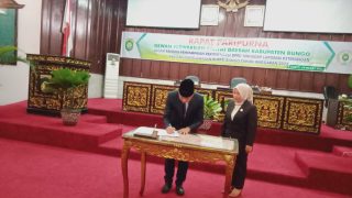 DPRD Bungo Gelar Raker Terkait Penyampaian Jawaban Pemda Atas Pandangan Umum Fraksi DPRD Terhadap LKPJ Bupati Bungo TA 2023
