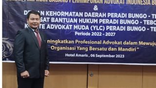 Ketua Advokat Muda (YLC)PERADI Bungo-Tebo Sayangkan Adanya Oknum Pejabat Dinas PMD Tebo Lakukan Pungutan Iuran Kepada Para Kades Untuk Acara Pengukuhan Perpanjangan SK Kades