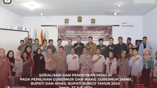 KPU Bungo Gelar Sosialisasi dan Pendidikan Pemilih Pada Pilkada Tahun 2024