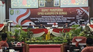Dalam Rangka Menyambut HUT RI, Pemkab Bungo Bersama Pimpinan DPRD Mendengarkan Langsung Pidato Presiden Dari Gedung MPR RI