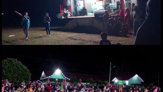 Masa Membludak , Menyaksikan Panggung Kreatif Dedy-Dayat Road Show Menuju Bungo Baru di Dusun Tebing Tinggi Uleh