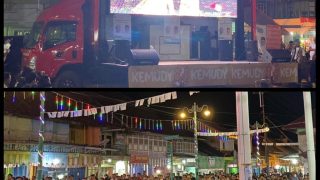 Selain Nobar Masyarakat Pasar Lubuk Landai Antusias Mendengarkan Visi Misi Bungo Baru dan Kenal Lebih Dekat Dengan Pasangan Dedy-Ust Dayat