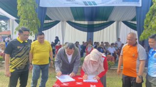 Bupati Bungo Tandatangani Nota Kesepakatan Antara Pemerintah Kabupaten Bungo Terkait Optimalisasi Jaminan Kesehatan Nasional Dengan BPJS Cabang Bungo
