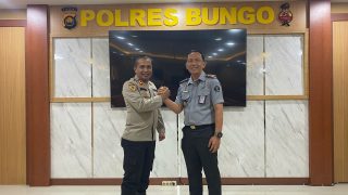 Jalin Sinergitas,Kapolres Bungo Terima Kunjungan Dari Kalapas Baru Kelas IIB Bungo