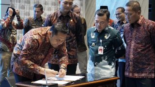 Bupati Merangin H M Syukur Ikuti Meeting Bersama Tim Pengendalian Inflasi Daerah Se Provinsi Jambi