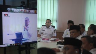 Bupati H M Syukur Ikuti Zoom Meeting Peluncuran(IPKD) MCP 2025