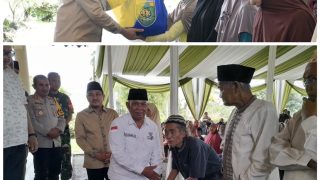 Pemkab Bungo Bersama BAZNAS Bungo Salurkan Zakat Konsumtif dan Paket Sembako Kepada Para Mustahiq