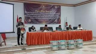 KPU Bungo Gelar Rapat Pleno Rekapitulasi Hasil PSU Pasca Putusan MK