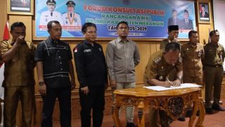 Wabup Merangin H A Khafid Buka Forum Konsultasi Publik