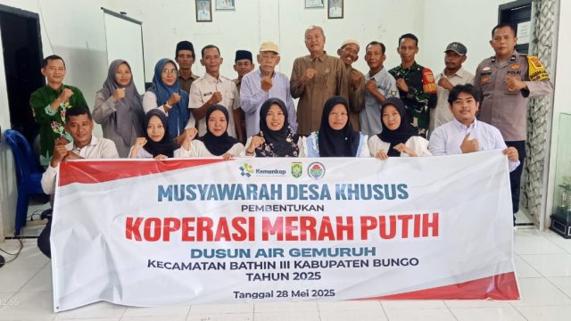 Perkuat Ekonomi Masyarakat, Koperasi Merah Putih Dusun Air Gemuruh Resmi Dibentuk