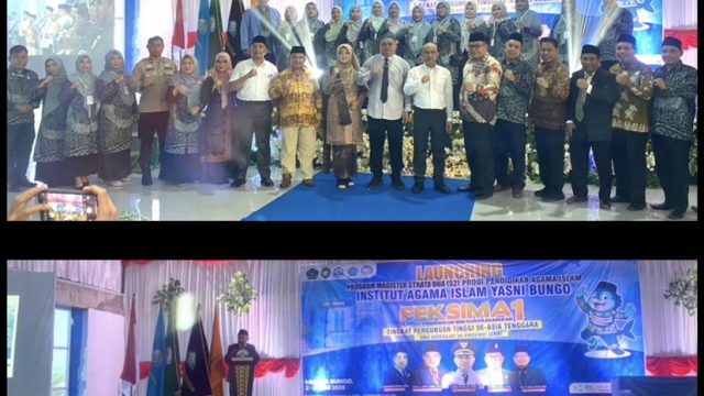 Dihadiri Oleh Bupati dan Wabup Bungo,Launching Program Magister S2 Kampus IAI Yasni Bungo Berlangsung Meriah dan Siap Menerima Mahasiswa Baru