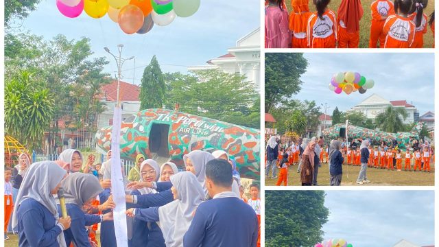 Ditandai Dengan Pelepasan Balon Ke Udara, Penutupan MPLS TK Pertiwi II Muara Bungo Berlangsung Meriah dan Penuh Haru