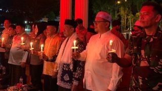 Wabup H A Khafidh Ikuti Doa Bersama dan Aksi Damai 1.000 Lilin