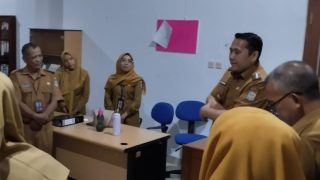 Pasca Pelantikan, Bupati H M Syukur Sidak Ke OPD
