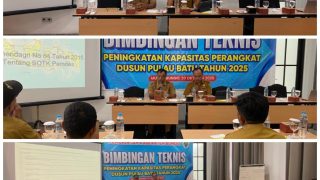 Guna Tingkatkan Kapasitas Kinerja Perangkat Dusun, Pemdus Pulau Batu Sukses Gelar Kegiatan  BIMTEK Perangkat Dusun Pulau Batu