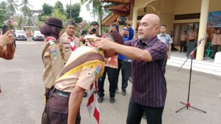 Bupati Bungo H.Dedy Putra.SH.M.Kn Lepas 49 Orang Kontingen Kwatir Cabang Bungo Pada TLTF V Tingkat Kwatir Daerah Jambi