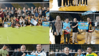 Bupati Bungo Hadiri Penutupan Semi Open Bola Voli Bute Sarko di Dusun Sepunggur